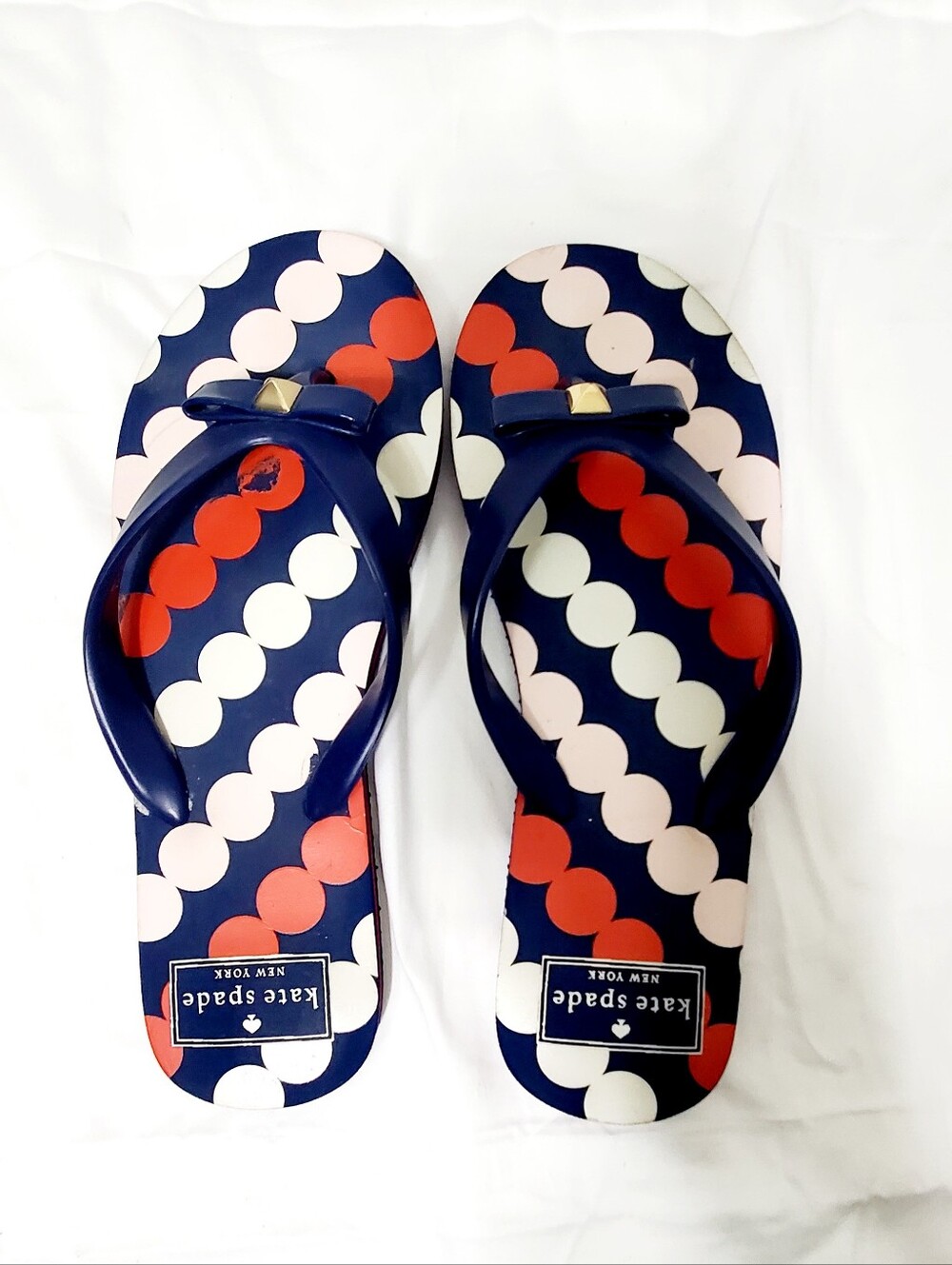 Kate Spade New York Polka Dot Flip-Flops size 5-6